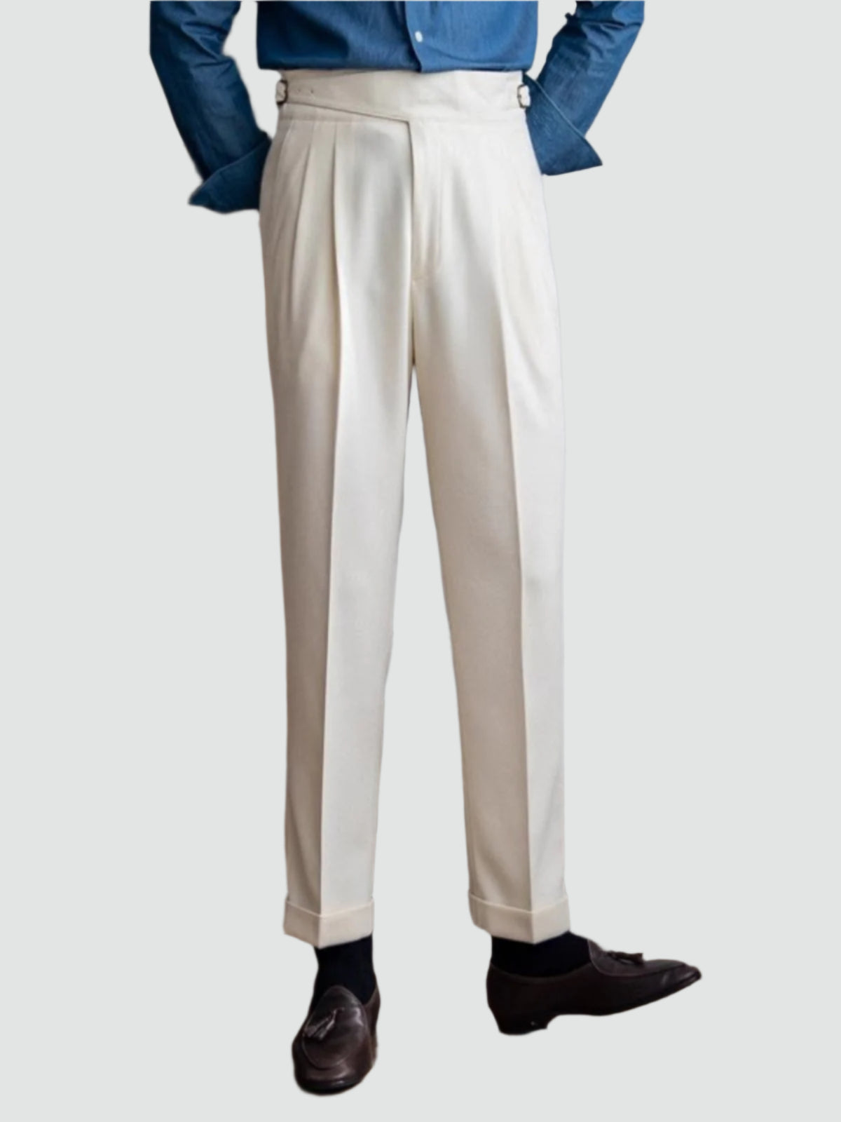 Men Classic Italian Trousers Front View