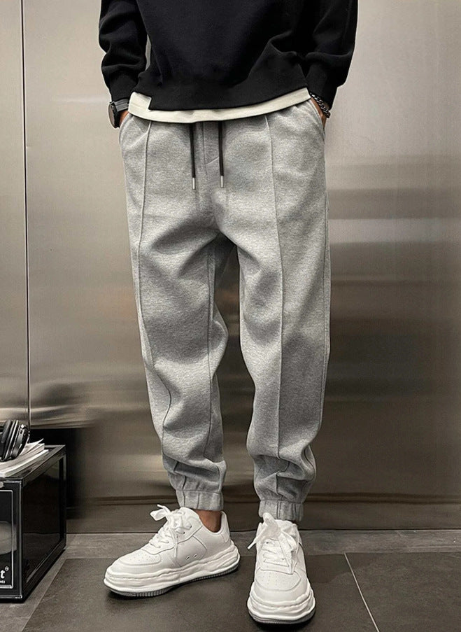 Men's Light Grey Sports Jogger Pants