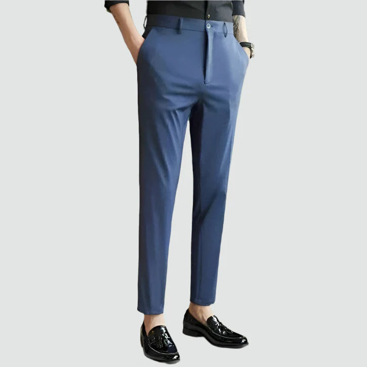 Slim Fit Stretch Pants Side View