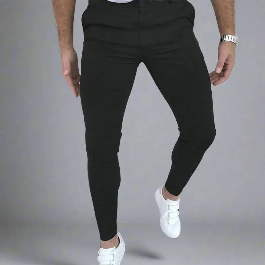 Slim Fit Business Trousers Side View